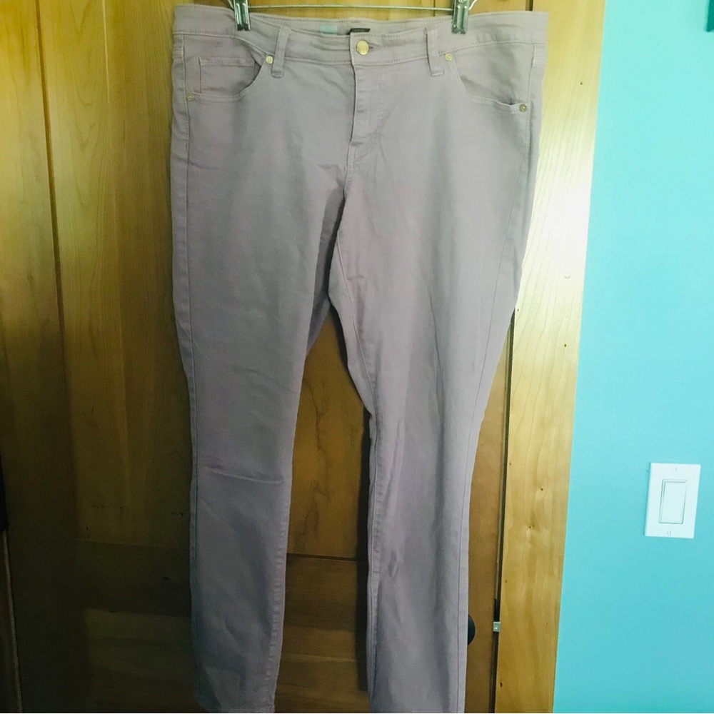 Mossimo skinny premium denim lavender purple size 14